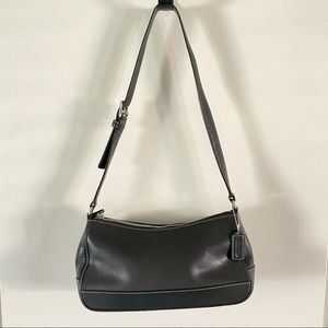 Coach handbag black with silver hardware